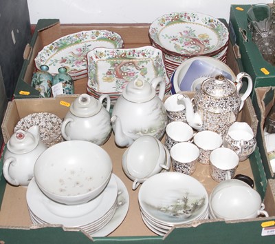 Lot 649 - Two boxes of ceramics to include Copeland...
