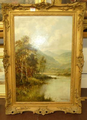 Lot 1052 - Charles Leader - North country mountain loch...
