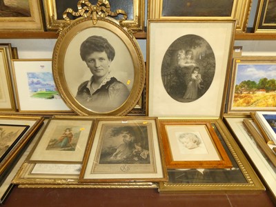 Lot 1060 - Assorted prints to include French monochrome...
