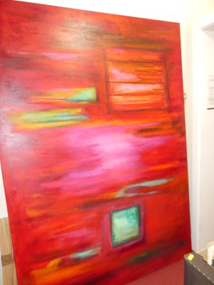 Lot 1072 - Contemporary school - untitled, acrylic on...
