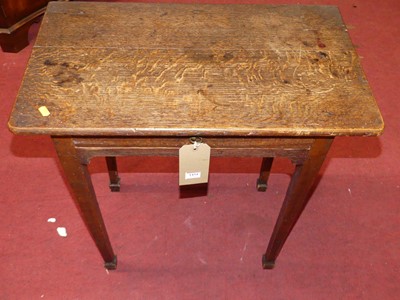 Lot 1434 - A 19th century provincial oak single drawer...