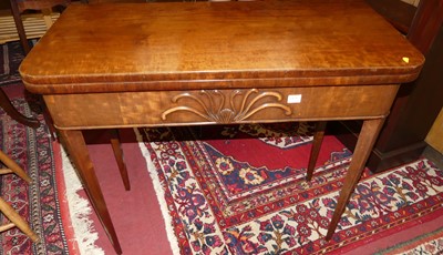 Lot 1439 - A Victorian mahogany round cornered foldover...