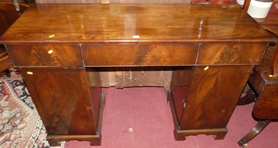 Lot 1440 - A 19th century mahogany and flame mahogany...