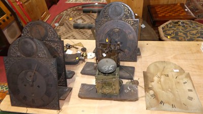 Lot 1449 - A collection of 19th century longcase clock...