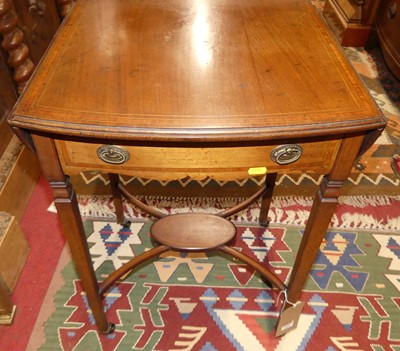 Lot 1455 - An Edwardian mahogany and satinwood inlaid...