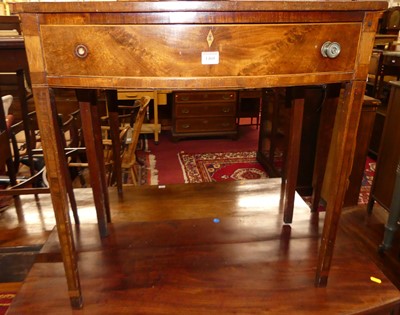 Lot 1460 - A circa 1900 mahogany bowfront single drawer...