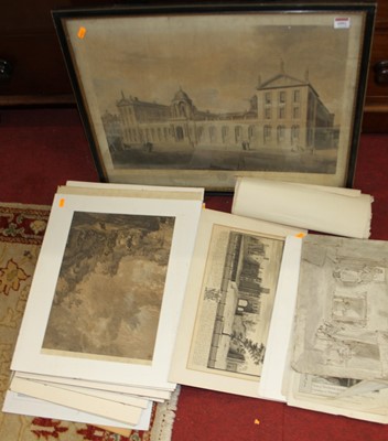 Lot 1092 - A large quantity of unframed and monochrome...
