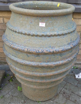 Lot 1501 - A large contemporary stoneware planter in the...