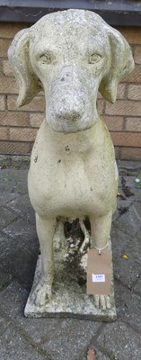 Lot 1505 - A reconstituted stone garden figure of a...