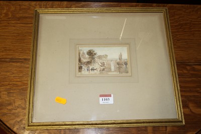 Lot 1103 - David Cox (1783-1859)- Temple of Antoninous,...
