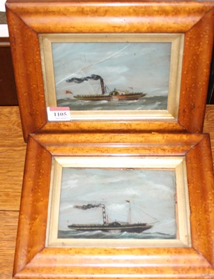 Lot 1105 - Late 19th century English school - pair paddle...