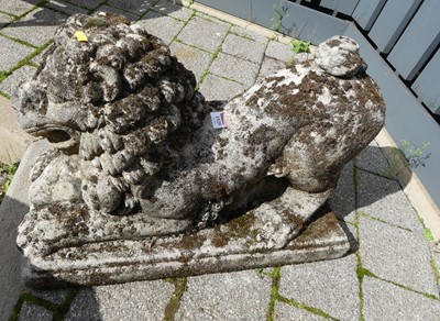 Lot 1529 - A moulded concrete garden figure of a...