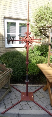 Lot 1548 - A painted wrought iron weather vane, missing...