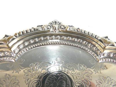 Lot 2101 - A late Victorian silver salver, of shaped...