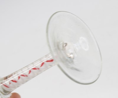 Lot 2050 - A wine glass, circa 1770, the round funnel...