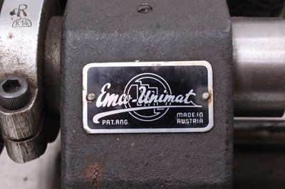 Lot 79 - 1960s Emco Unimat SL tabletop lathe, housed on...