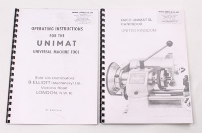Lot 79 - 1960s Emco Unimat SL tabletop lathe, housed on...