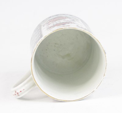 Lot 2040 - A Worcester porcelain tankard, circa 1770,...