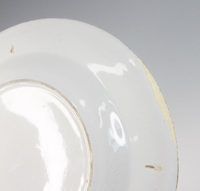 Lot 2027 - A Bristol Delftware plate, Temple Back, circa...