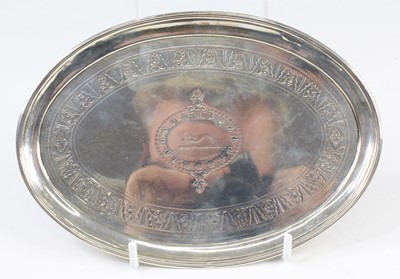 Lot 2063 - A George III Irish silver teapot stand, of...