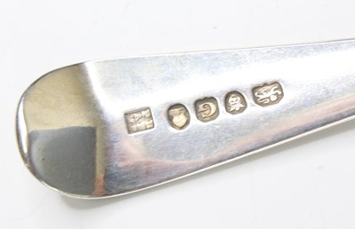 Lot 2060 - A George II silver tablespoon, in the...