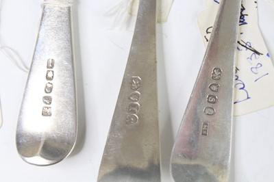 Lot 2060 - A George II silver tablespoon, in the...