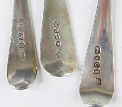 Lot 2060 - A George II silver tablespoon, in the...