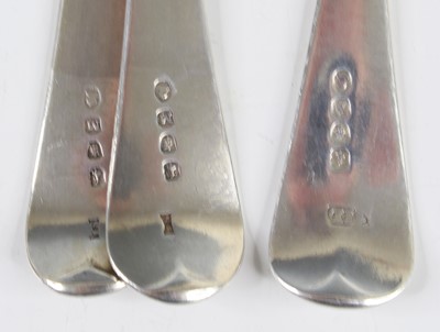 Lot 2060 - A George II silver tablespoon, in the...