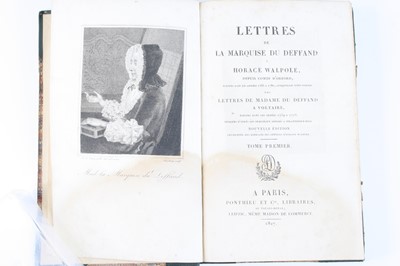 Lot 1017 - Marie de Vichy-Chamrond, Marquise du DEFFAND:...