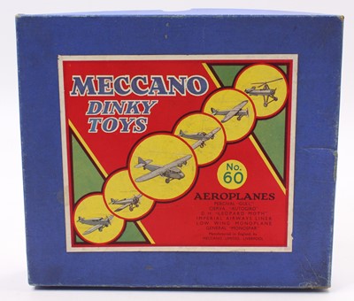 Lot 1255 - Dinky Toys pre-war No. 60 Aeroplanes Gift Set...