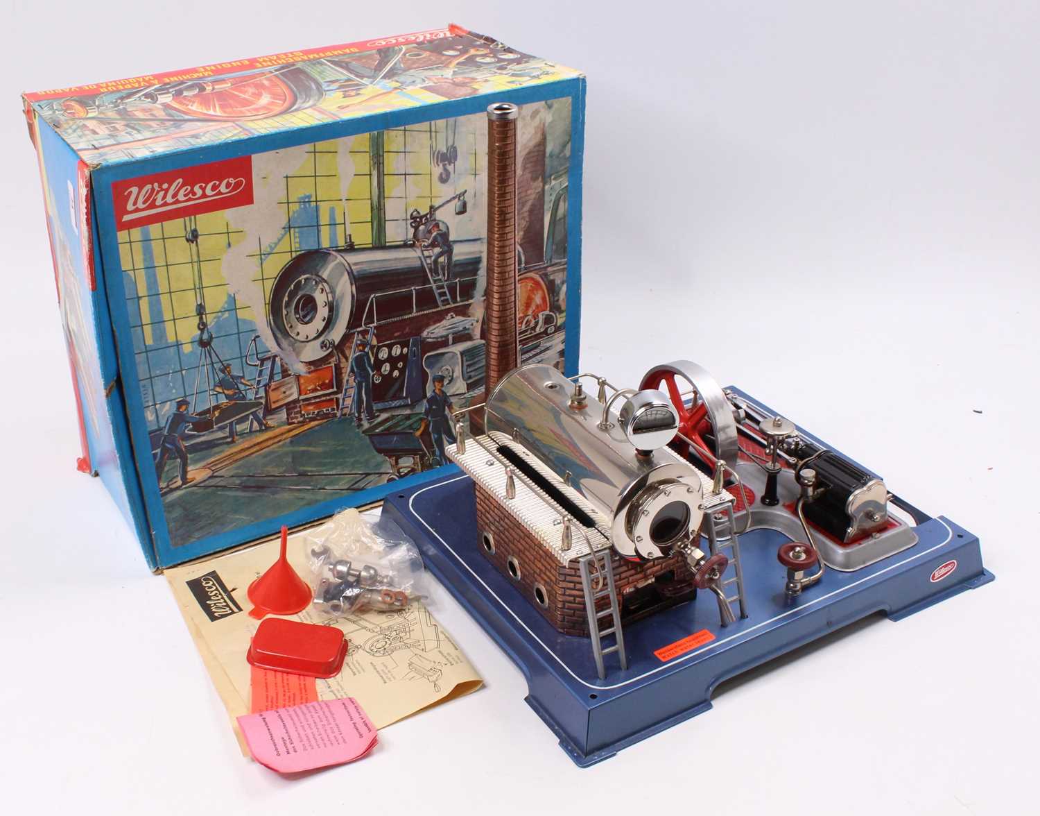 Lot 24 - A Wilesco No. D20 spirit fired Dampfmaschine...