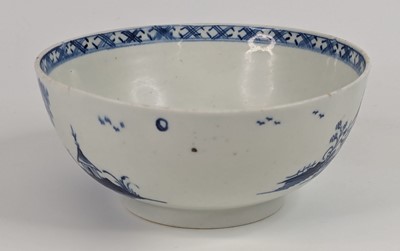 Lot 1093 - A Lowestoft porcelain slop bowl, circa 1780,...