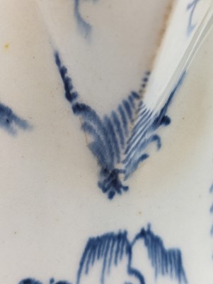 Lot 1096 - A Lowestoft porcelain milk jug, circa 1780,...