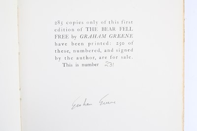 Lot 1065 - Greene, Graham: The Bear Fell Free, 1935 first...
