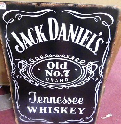 Lot 1358 - A contemporary laminate on metal sign 'Jack...
