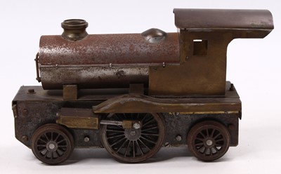 Lot 20 - 2-inch part built locomotive, 2-2-2...
