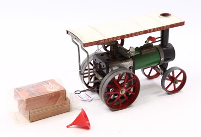 Lot 31 - Mamod SR1 steam roadster comprising white and...