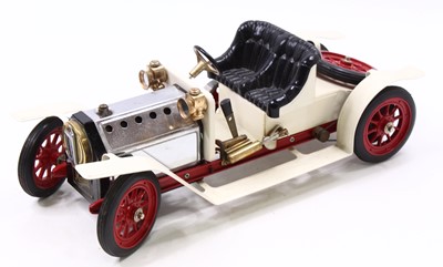 Lot 31 - Mamod SR1 steam roadster comprising white and...