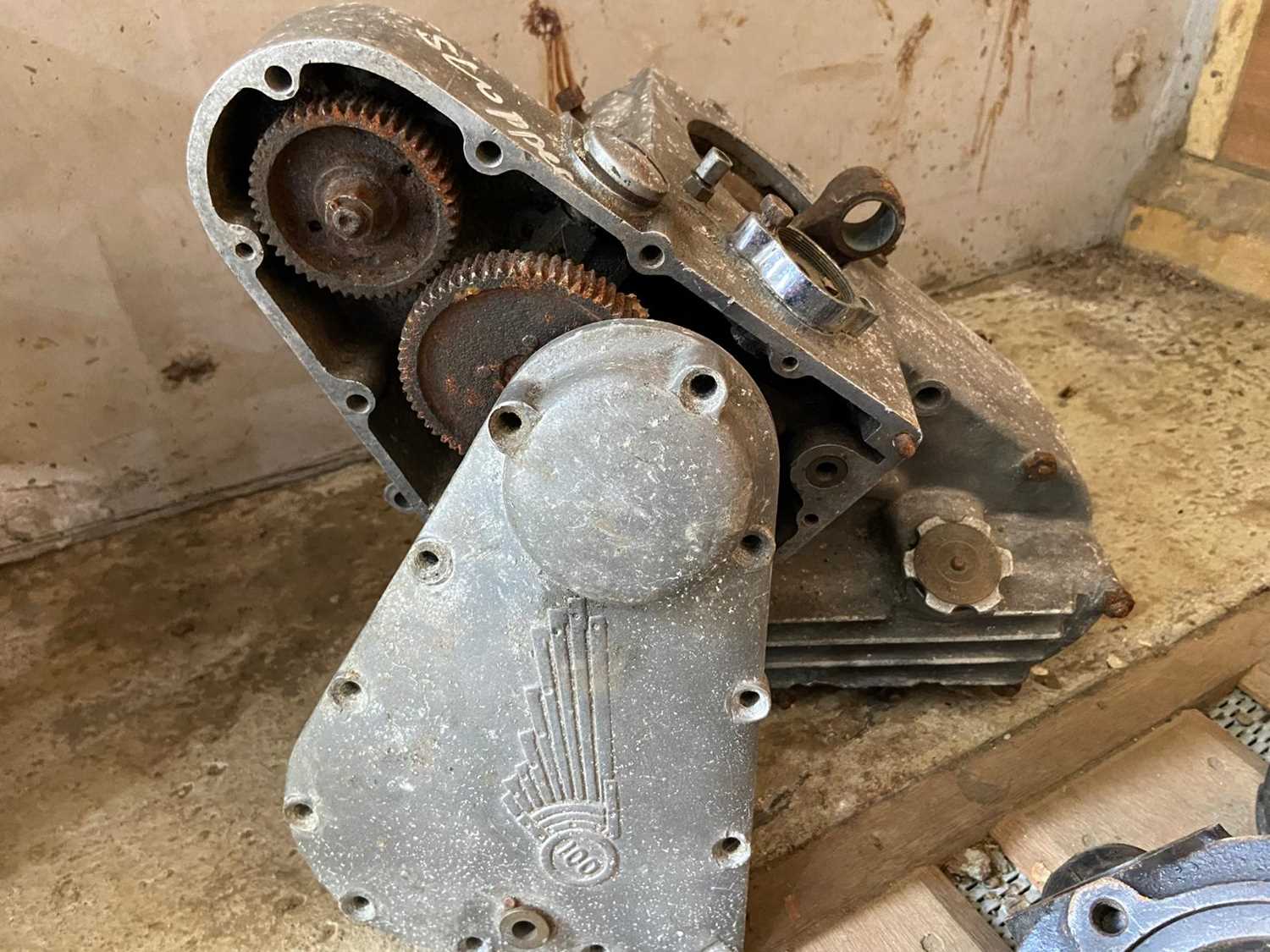 Lot 4041 - A Panther 100 engine bottom end with timing...
