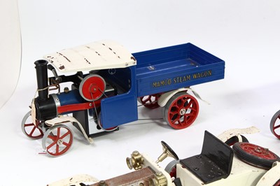 Lot 8 - A group of three Mamod steam engines including...