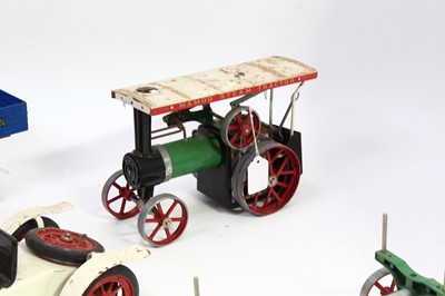 Lot 8 - A group of three Mamod steam engines including...