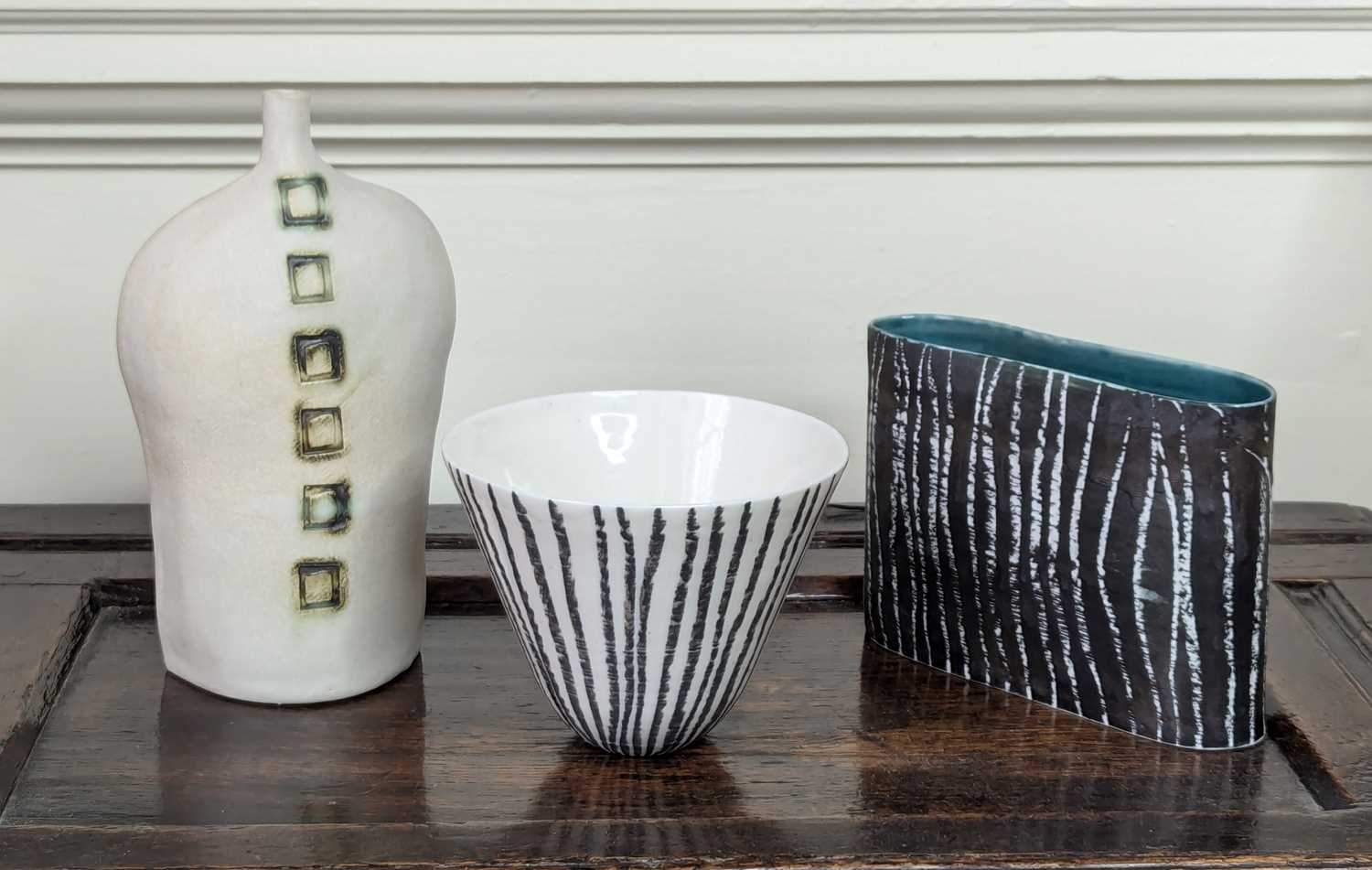 Lot 1055 - Kirsti Hannah-Brown, a studio pottery vase...