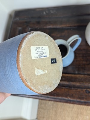 Lot 1056 - Hattie Bawden, a blue glazed stoneware vase,...