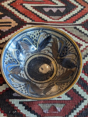 Lot 1049 - Robert Goldsmith, a blue, red & gilt studio...