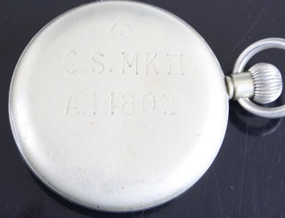 Lot 613 - A British Military issue nickel cased open...
