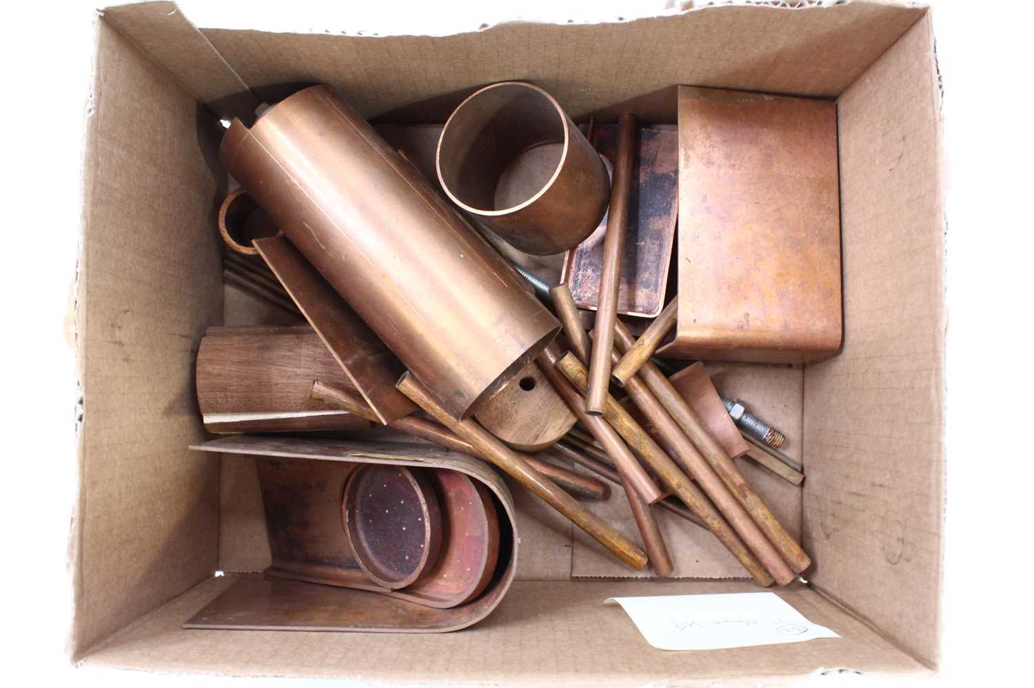 Lot 76 - A collection of copper components relating to...