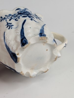 Lot 2032 - A Lowestoft porcelain cream jug, circa 1770,...