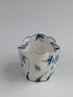Lot 2032 - A Lowestoft porcelain cream jug, circa 1770,...