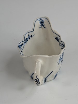 Lot 2032 - A Lowestoft porcelain cream jug, circa 1770,...