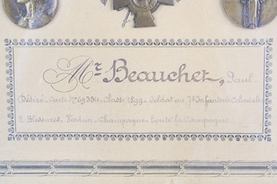 Lot 616 - A group of three French WW I medals to include...
